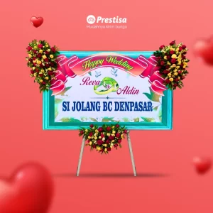 KARANGAN BUNGA PAPAN – WEDDING – SIDOARJO – KBM – 002