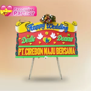 Karangan Bunga Papan - Wedding- Indonesia - EP - 011