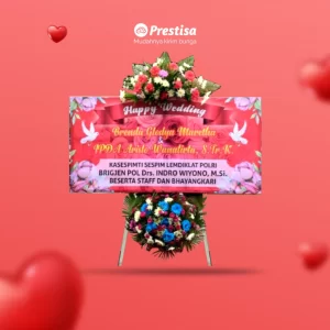 Karangan Bunga Papan - Wedding - Yogyakarta - KBM - 005