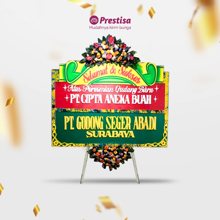 KARANGAN BUNGA PAPAN - CONGRATULATION – SURABAYA – KBM – 001