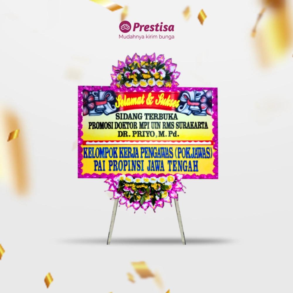 Karangan Bunga Papan - Congratulation - Klaten - KBM - 001