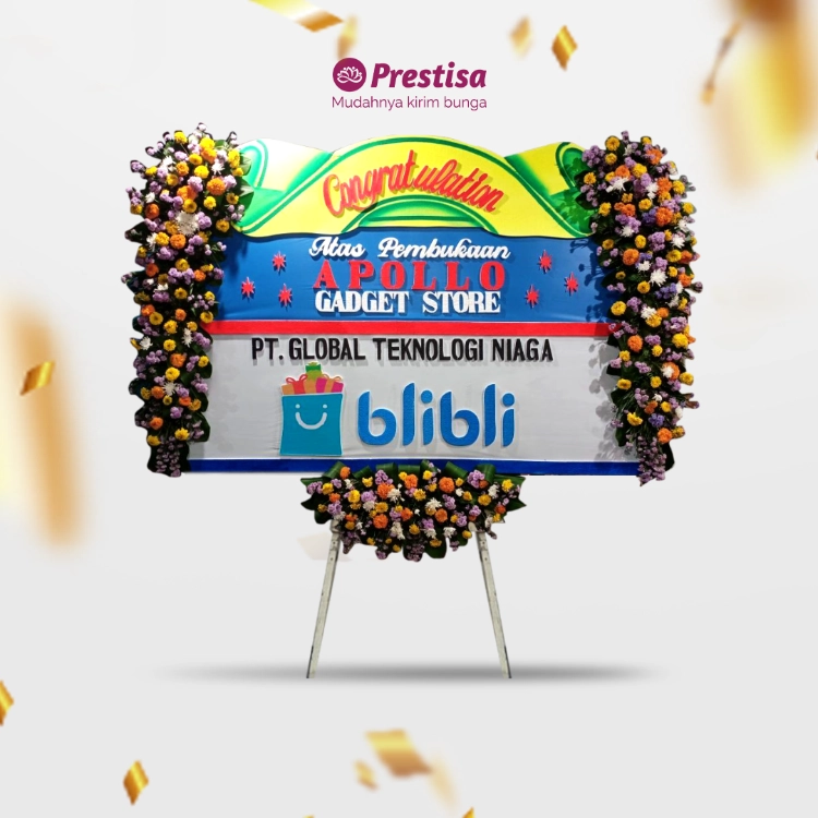 KARANGAN BUNGA PAPAN - CONGRATULATION – SIDOARJO – KBM – 002