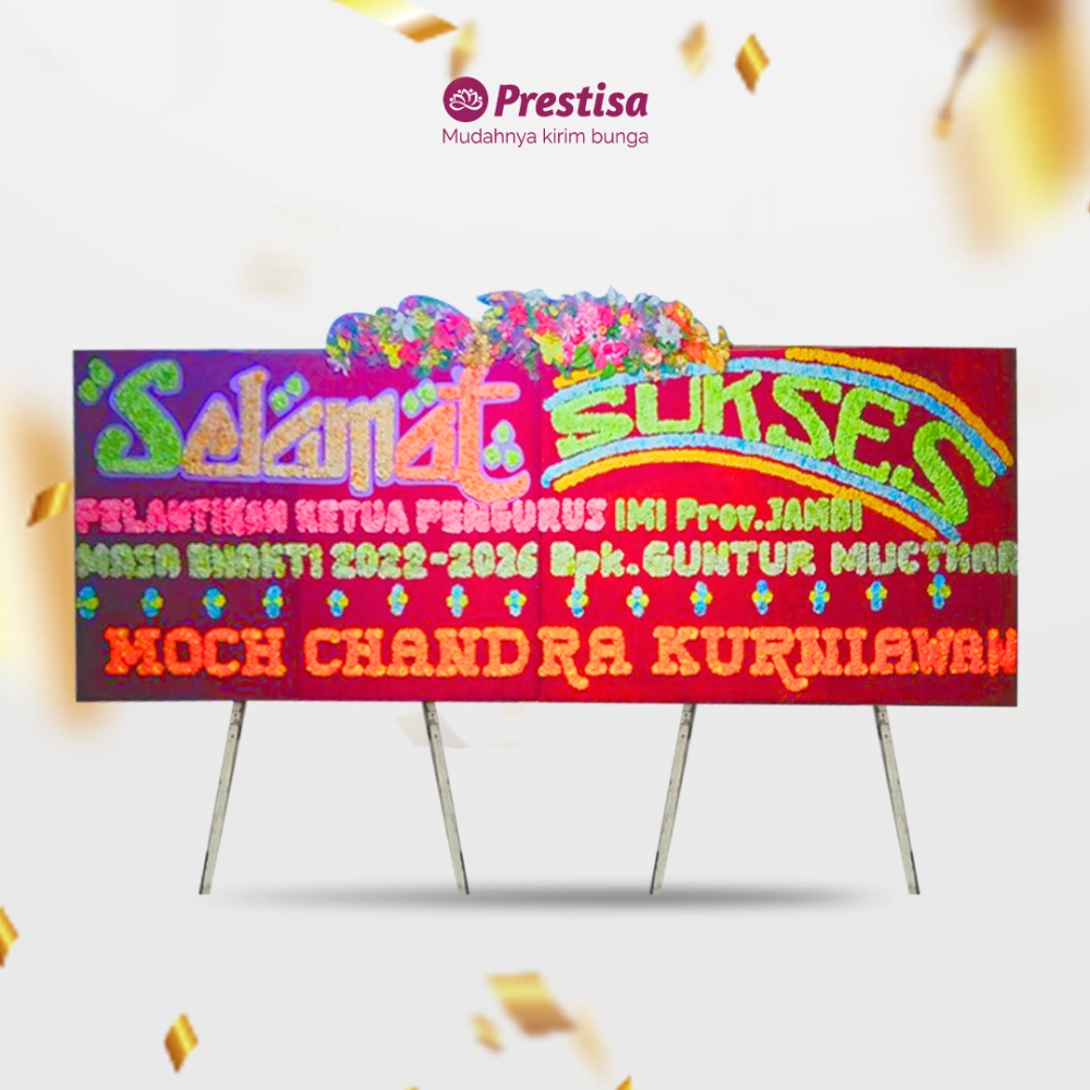 Karangan Bunga Papan - Congratulation - Jambi - KBM - 002