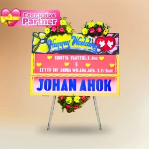 Karangan Bunga Papan - Wedding- Indonesia - EP - 014