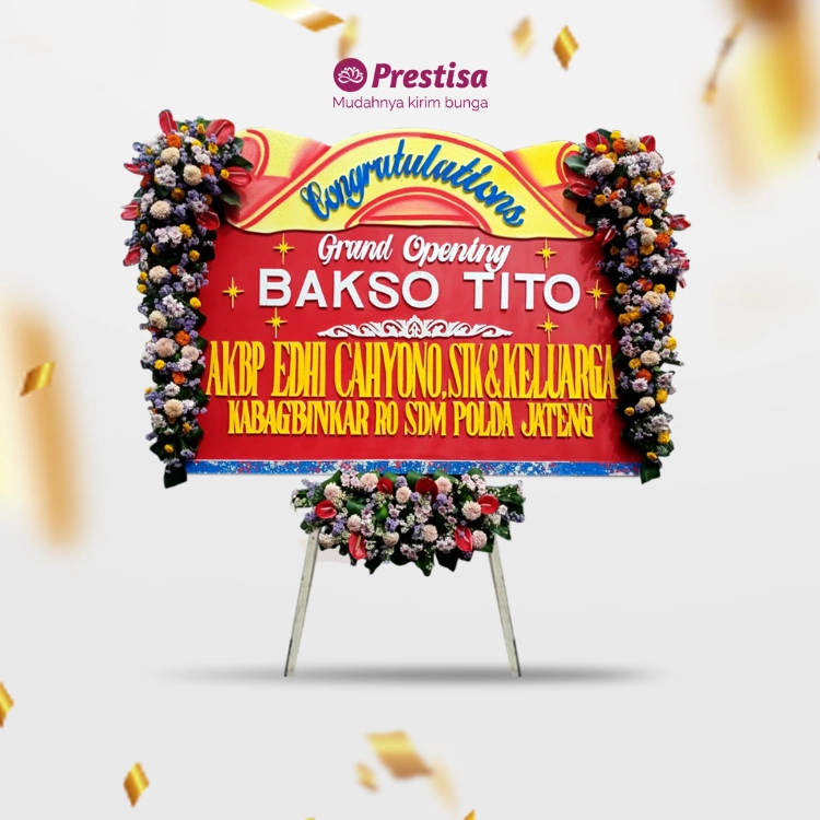 KARANGAN BUNGA PAPAN – CONGRATULATION – SURABAYA – KBM – 003