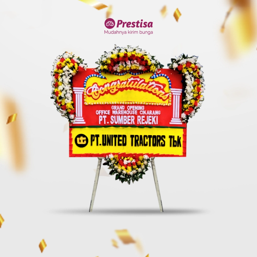 Karangan Bunga Papan - Congratulation - Cikarang - KBM - 004