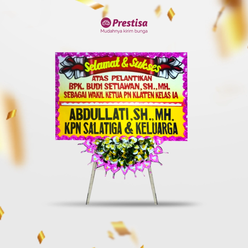 Karangan Bunga Papan - Congratulation - Klaten - KBM - 004