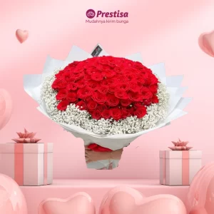 Karangan Bunga Bouquet - Valentine - Indonesia - 026
