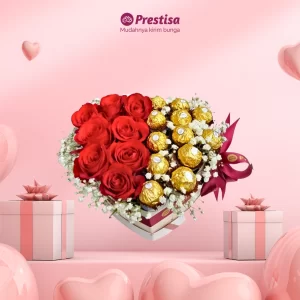 Karangan Bunga Box - Valentine - Indonesia - 003