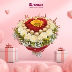 Karangan Bunga Bouquet - Valentine - Indonesia - 020