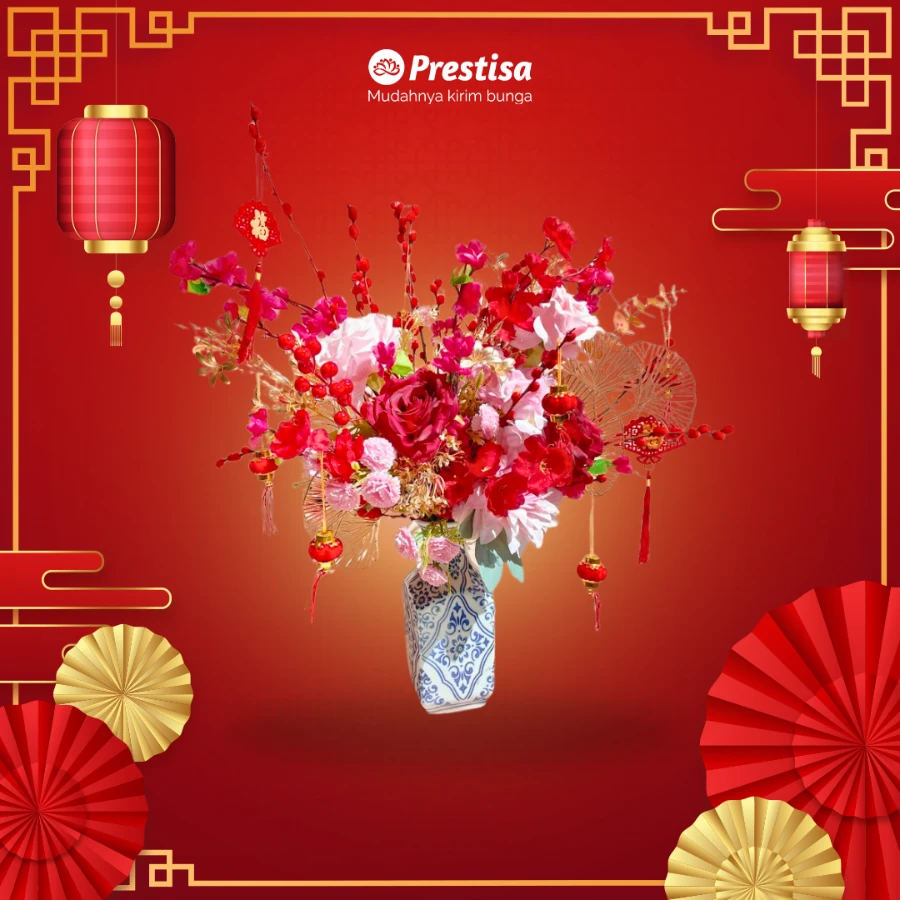 Vase Arrangement - Imlek - Indonesia - 006