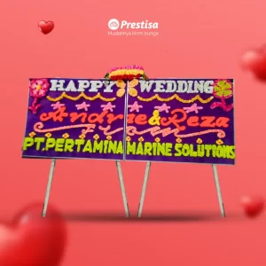 KARANGAN BUNGA PAPAN –  WEDDING – BATAM - KBM – 010