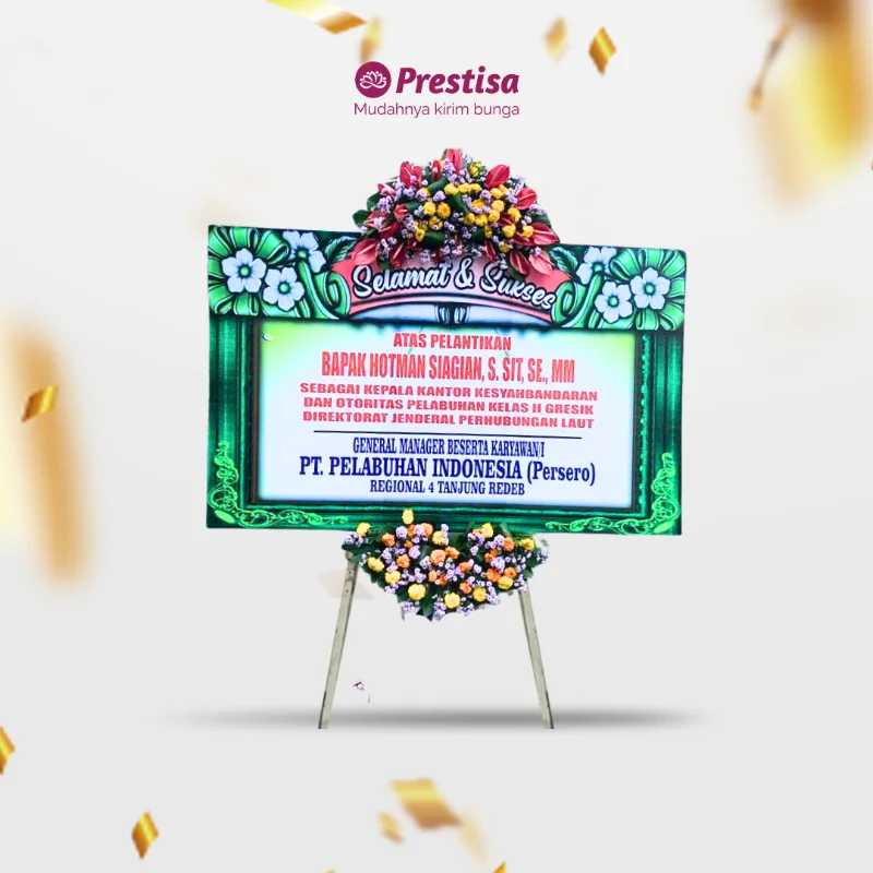 Karangan Bunga Papan – Congratulation – Gresik – KBM – 010