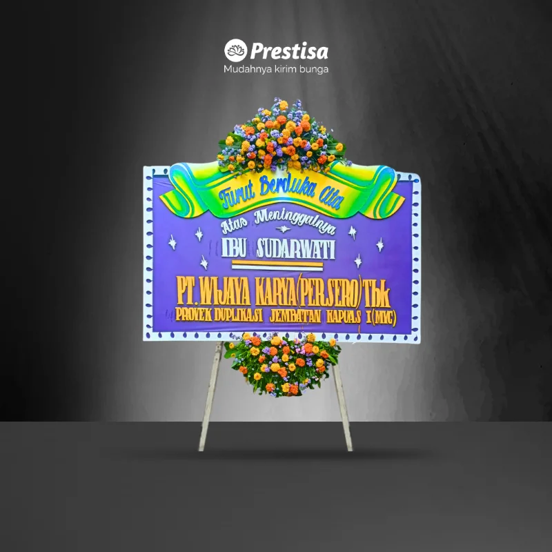 KARANGAN BUNGA PAPAN – DUKA CITA – GRESIK – 008