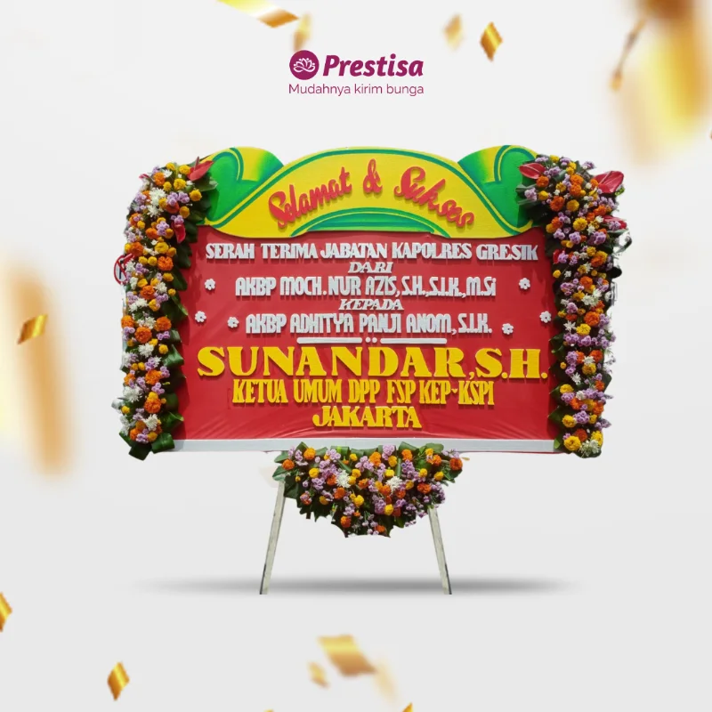 Karangan Bunga Papan – Congratulation – Gresik – KBM – 009