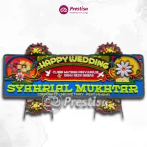 KARANGAN BUNGA PAPAN – WEDDING – PADANG – DISC - 13