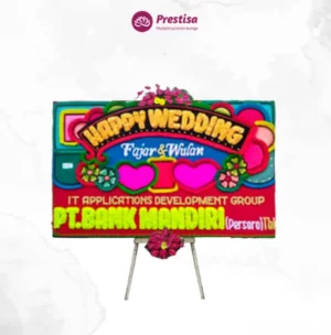 KARANGAN BUNGA PAPAN – WEDDING – PADANG – DISC - 9