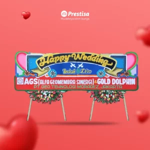 KARANGAN BUNGA PAPAN – WEDDING – PADANG – DISC - 11