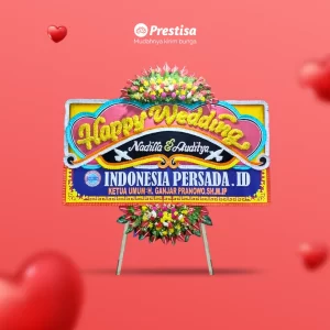 KARANGAN BUNGA PAPAN – WEDDING – PADANG – DISC - 12