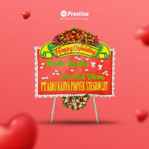 KARANGAN BUNGA PAPAN – WEDDING – SURABAYA – NEW -  22