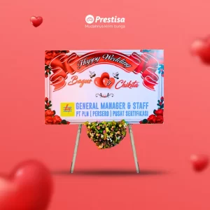 KARANGAN BUNGA PAPAN – WEDDING – SURABAYA – NEW -  13