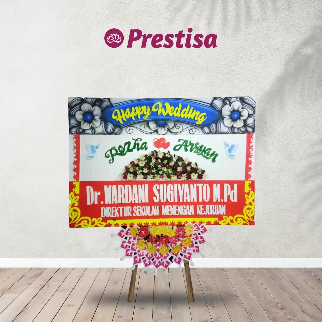 Karangan Bunga Papan Wedding - Semarang - NEW - 010