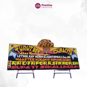 Karangan Bunga Papan Dukacita - Double - Padang - 17