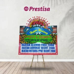 Karangan Bunga Papan Wedding - Semarang - NEW - 001