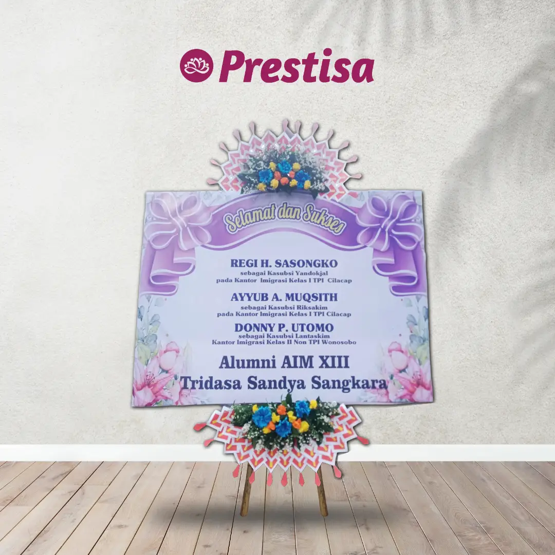 Karangan Bunga Papan Wedding - Semarang - NEW - 017