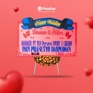 KARANGAN BUNGA PAPAN – WEDDING – SURABAYA – NEW -  16