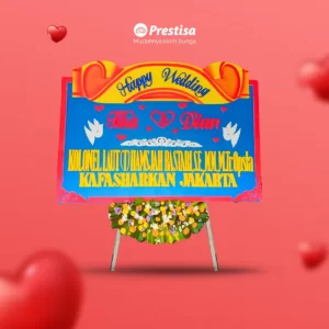 KARANGAN BUNGA PAPAN – WEDDING – SURABAYA – NEW -  17