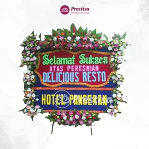 Karangan Bunga Papan Congratulation - Single - Pekan Baru - 01