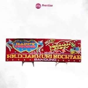 Karangan Bunga Papan Wedding - Double - Pangkal Pinang - 04