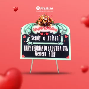 KARANGAN BUNGA PAPAN – WEDDING – SURABAYA – NEW -  12