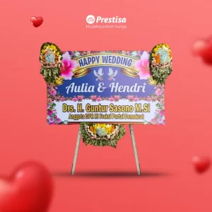 KARANGAN BUNGA PAPAN – WEDDING – SURABAYA – NEW -  24
