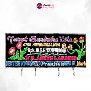 Karangan Bunga Papan Dukacita - Double - Padang - 18