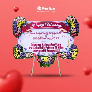 KARANGAN BUNGA PAPAN – WEDDING – SURABAYA – NEW -  25