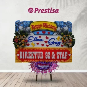 Karangan Bunga Papan Wedding - Semarang - NEW - 008