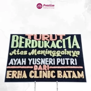 Karangan Bunga Papan Dukacita - Double - Pakal Pinang - Duka Cita - 03