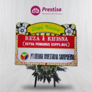 Karangan Bunga Papan Wedding  - Yogyakarta - NEW - 001