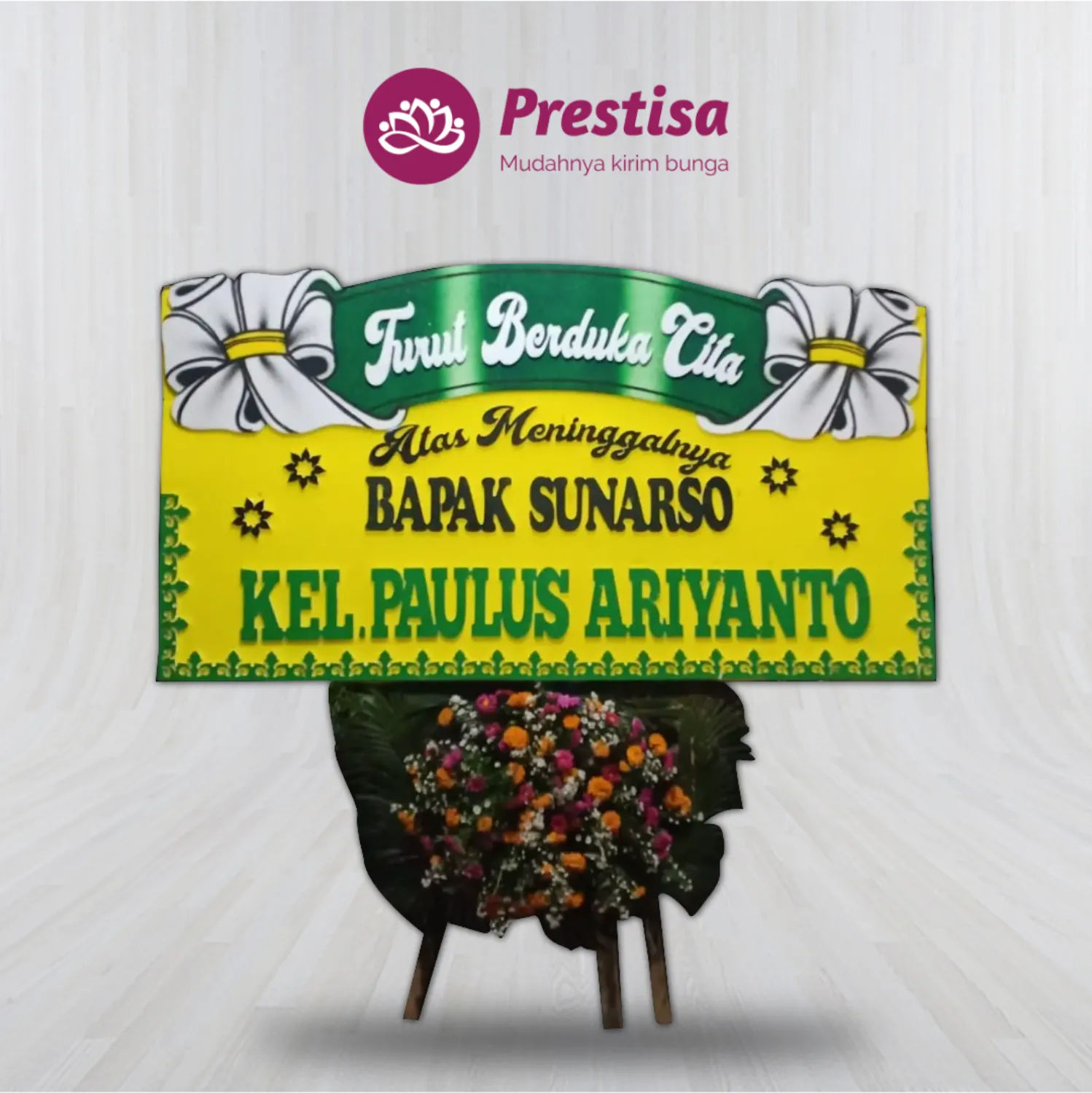 Karangan Bunga Papan Dukacita- Yogyakarta - NEW - 001