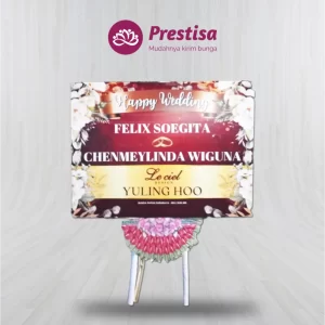 Karangan Bunga Papan Wedding  - Yogyakarta - NEW - 004