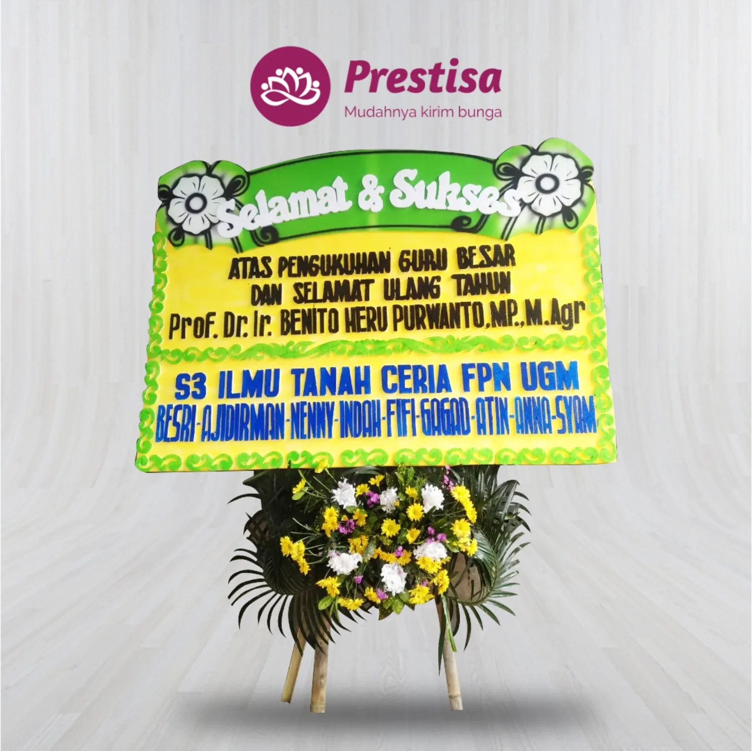 Karangan Bunga Papan Congratulation - Yogyakarta - NEW - 005