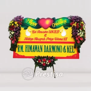 KARANGAN BUNGA PAPAN – WEDDING – BATU – PROMO – 005