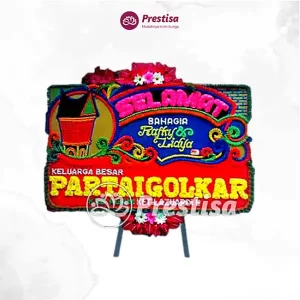 Karangan Bunga Papan Congratulation - Single - Dumai - 01