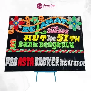 Karangan Bunga Papan Congratulation - Single- Pangkal Pinang - 12