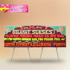 Karangan Bunga Papan Congratulation - Double - Dumai - 21