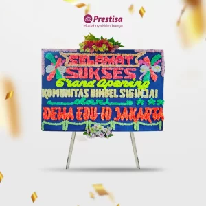 Karangan Bunga Papan Congratulation - Single - Pekan Baru - 15