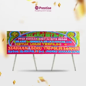Karangan Bunga Papan Congratulation - Double - Pangkal Pinang - 05