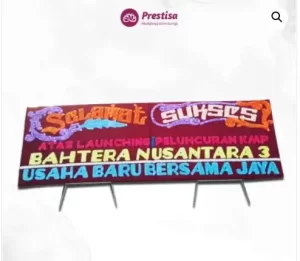 Karangan Bunga Papan Congratulation - Double - Pekan Baru - 06